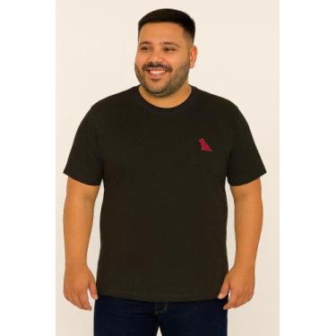 Imagem de Camiseta Plus Size Thoux 100% Algodão  Estampa Friend  Masculina, Pret