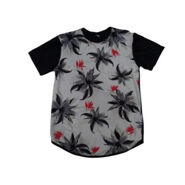 Imagem de Camiseta Floral Camisa Flor Long Masculina SF326 SF327 SF328 SF329 SF3