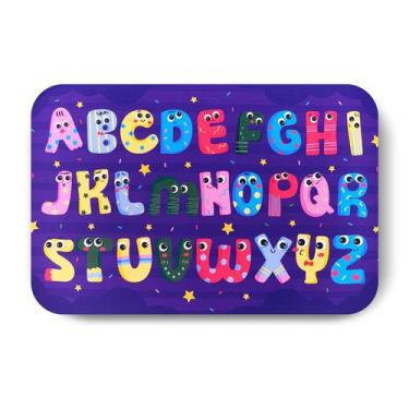Imagem de Tapete Infantil Alfabeto Kids Colorido 40x60cm - Quartinhos