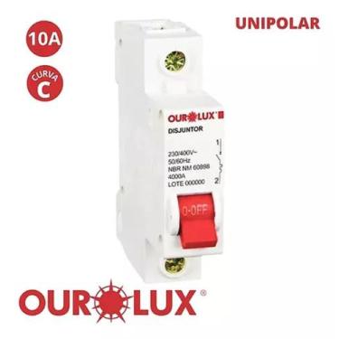 Imagem de Disjuntor Curva C Unipolar 50A Ourolux