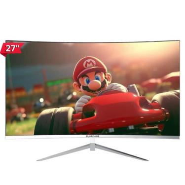 Imagem de Monitor gamer 27 branco curvo nyx 5ms bluecase fhd 100hz hdmi vga free