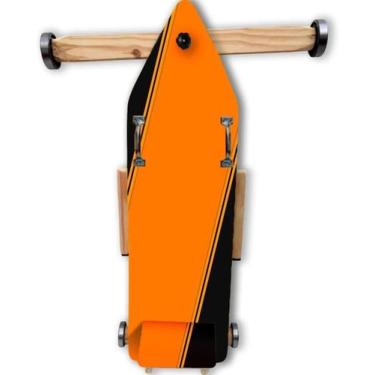 Imagem de Carrinho de Rolimã 4 Rodas Brinquedo Preto C Laranja - PRIMANTO