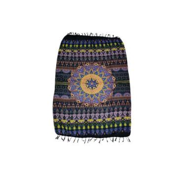 Imagem de Canga de praia Mandala em viscose - Corpo Dourado Moda Praia, Mandala 