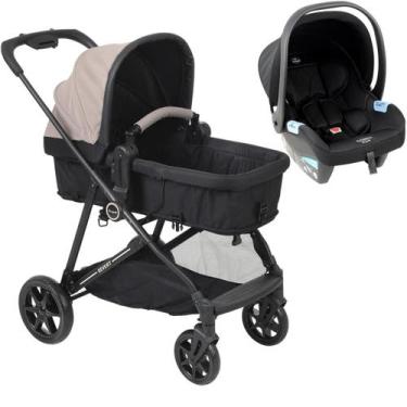 Imagem de Carrinho Bebe Materna Preto Burigotto Reversivel Revert 22 Capuccino