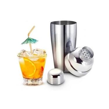 Imagem de Coqueteleira Inox 500 Ml 3 Peças Drinks Caipirinha Bar - clink