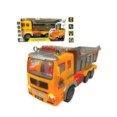 Imagem de Caminhão truck construção amarelo a pilha - Fun game