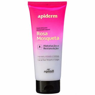 Imagem de Loção Hidratante Corporal Apiderm Rosa Mosqueta 190g Apinil Cosmeticos