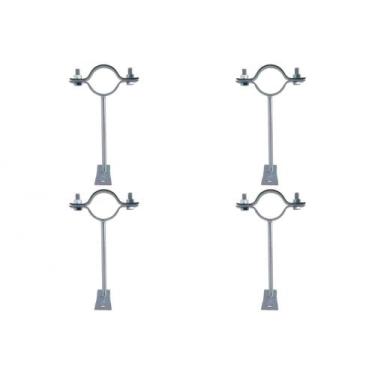 Imagem de Kit C/4 - Para-Raio Suporte Para Tubo Protecao 1.1/2''Cha... - Raycon