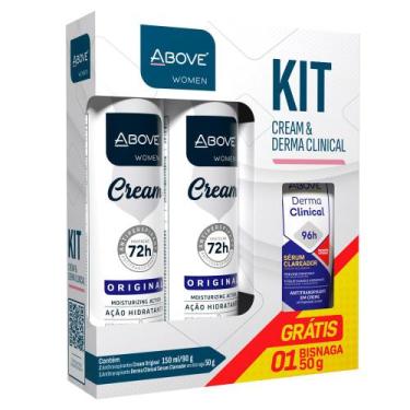 Imagem de Desodorante Above Women Cream Original 2 Unidades de 150ml cada Ganhe 