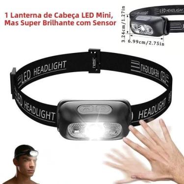 Imagem de Lanterna De Cabeça LED Recarregável USB Super Potente 35000LM Para Aca