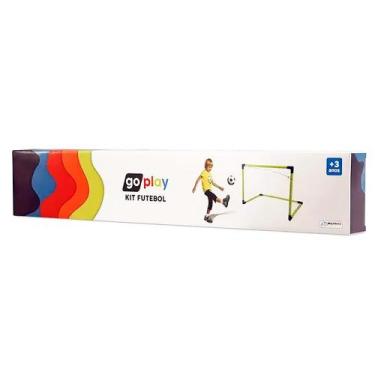 Imagem de Kit Futebol com Bola e Trave de Gol Go Play BR952 - Multikids