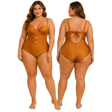 Imagem de Maiô Plus Size Body Feminino Com Bojo Confortável Leve Verão Moda Prai