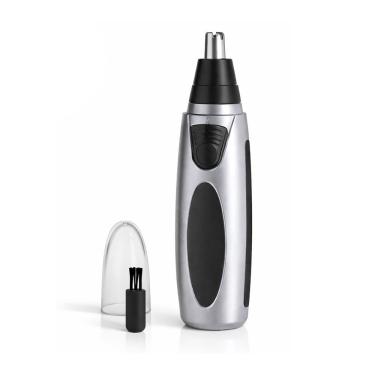 Imagem de Aparador de Pelos Draik LMF-1105 para Nariz e Orelha Lâmina Aço Inoxidável sem Fio com Escovinha Cinza Bivolt
