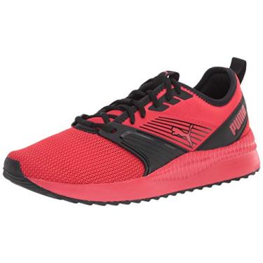 Imagem de PUMA Tênis masculino Pacer Next Ffwd, Alto risco vermelho/preto, 10.5 Women/12 Men