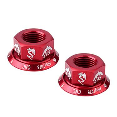 Imagem de Amagogo 2 PCS M10 Porcas Da Roda Do Eixo Porca Do Flange de Liberação de Engrenagem Rápida para, Vermelho