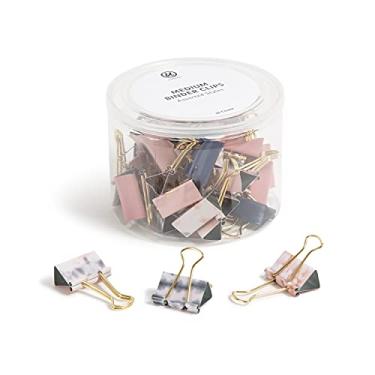 Imagem de U Brands Presilhas de fichário fashion, tingimento macio com garras douradas, materiais de organização de escritório, 32 mm, 36 unidades