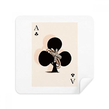 Imagem de Baralho de cartas Club A padrão de óculos pano limpador de tela tecido de camurça pacote com 2