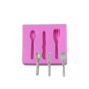 Imagem de Molde De Silicone Talheres, Garfo, Faca, Colher