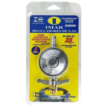 Imagem de Regulador para Gás Imar 0728/01-B Médio 1Kg/H sem Mangueira Blister