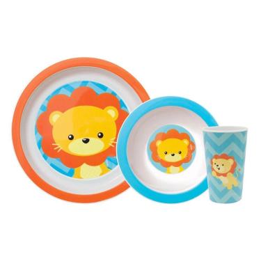 Imagem de Kit Refeição Animal Fun - Leão - BUBA 10734