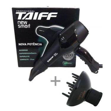 Imagem de Kit Taiff Secador Profissional New Smart 1700W - + Difusor Curves
