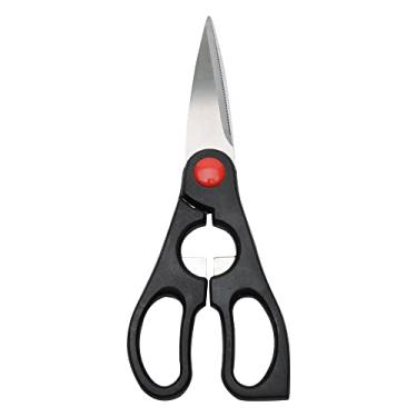 Imagem de Mimo Style Tesoura Multifuncional Para Frango, Aves, Peixes, Material Aço Inox Com Lâminas Afiadas e Cabo de polipropileno anatômico, Produto Leve e Prático de Manusear, Pesa 92g e Mede 20,5cm