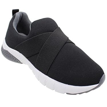 Imagem de Tênis Infantil Unissex Escolar Gibizinho S/Cadarço Preto Cor:Preto;Tamanho:29;Gênero:Homem