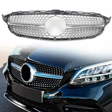 Imagem de FINMOKAL AMG Diamond Style Grade Frontal Fit Mercedes W205 C Classe C250 C300 2015-2018