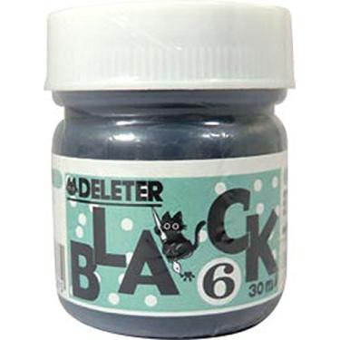 Imagem de Deleter Tinta de mangá, preta 6, tipo Sumi (tinta da Índia), tinta preta para caneta e pincel, acabamento fosco, secagem rápida, 30 ml/frasco, 1 frasco (341-0008)