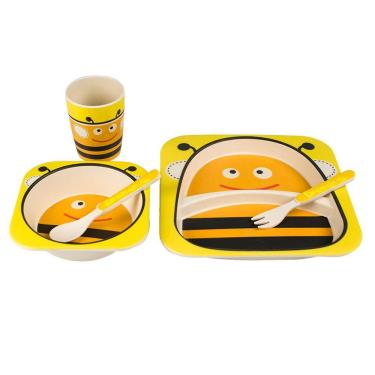 Imagem de Kit Infantil para Refeição N214677-4 Abelha - Ztg