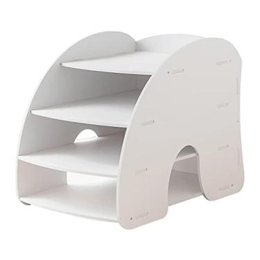 Imagem de KIZQYN Estante organizador de estante em pé prateleira prateleira prateleira de exibição de livros prateleiras de armazenamento para sala de estar escritório em casa estante (tamanho: 1)