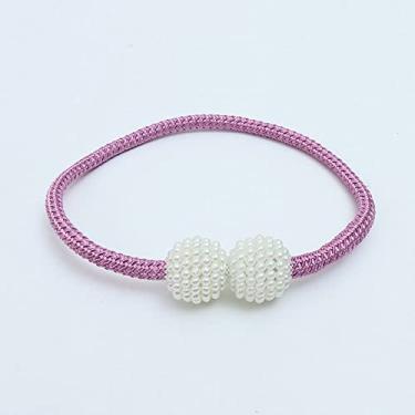 Imagem de Amarrações de cortina Correias e cordas de cortina sem atração magnética sem perfurações para armazenar acessórios de fivela de cortina magnética, T11,1 Pçs