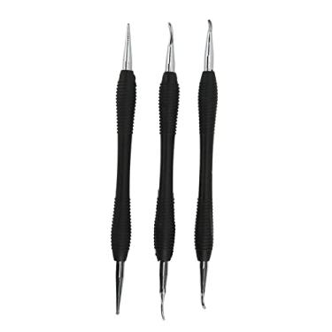 Imagem de Kit de Ferramentas para Escultura Em Couro DIY 3 Peças para Escultura Em Couro Feito à Mão Em Aço Inoxidável
