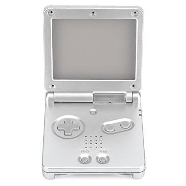 Imagem de KOSDFOGE Compatível com Nintendo Game Boy Advance GBa SP Capa Protetora em ABS Kit de Peças de Reparo(Silver)
