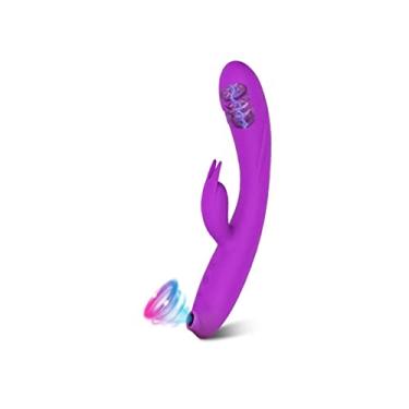 Imagem de Vibradores Estimulador Clitóris e Ponto G Coelho Para Mulher Forte Vibrador 3 em 1 Zatla (Roxo)