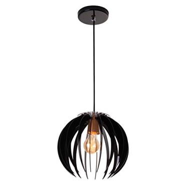 Imagem de Pendente Pavia Globo D. 26cmx23, Formacril, Preto