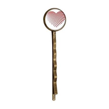 Imagem de Red Radiate Dots Valentin Day Retro Metal Hair Bobby Pin Headwear