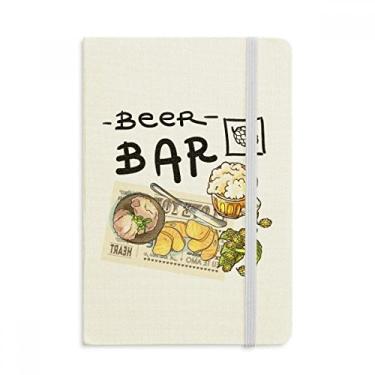 Imagem de Bife Bar França Torrada Cerveja Caderno Oficial Tecido Rígido Diário Clássico