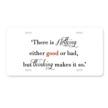 Imagem de Não há nada bom ou ruim placa de carro acessório de aço inoxidável para decoração de carro