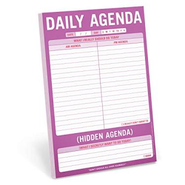 Imagem de Agenda diária/bloco de agenda oculta Knock Knock, bloco de anotações, 15 x 23 cm