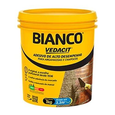 Imagem de Adesivo Bianco Argamassa e Chapisco, Branco, 1 L, Vedacit