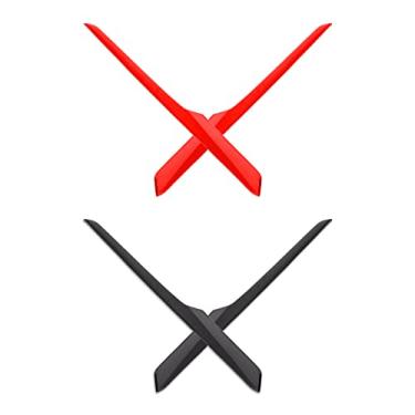 Imagem de Mryok Meias de substituição para óculos de sol Oakley Valve New 2014 – Opções, Vermelho e preto, One Size