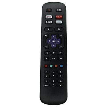 Imagem de Controle Remoto para smart TV LED AOC Roku TV S5195 32S5195 32S5195/78 32S5195/78G 43S5195 43S5195/78 43S5195/78G com teclas Netflix Google Play DAZN Deezer