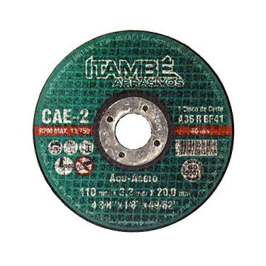 Imagem de Disco de Corte Ferro Metal/Aço 110x3,2x20mm Itambé Cód.846023