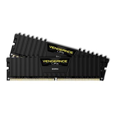 Imagem de Memória Corsair CMK32GX4M2A2400C16 Vengeance LPX 32GB (2 x 16GB) DDR4 2400 (PC4-19200) C16 para sistemas DDR4 – Preto