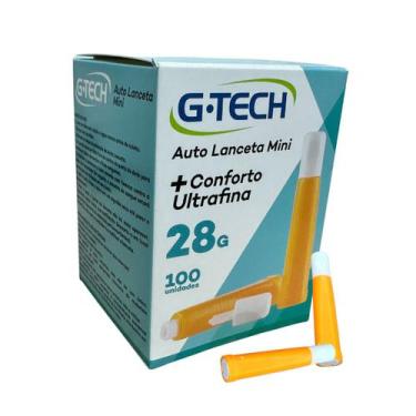 Imagem de Auto Lanceta Automatica 28G Mini Gtech 100 Unidades Ultrafina