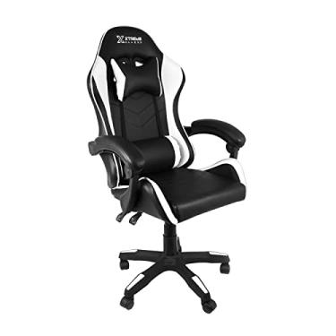 Imagem de Cadeira Xtreme Gamers Cinesis Giratória Reclinável Altura Ajustável Preta e Branca