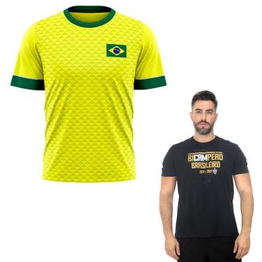 Imagem de Camisa e Camisa Atletico Galo Bi Campeão - GG - Amarelo-Masculino