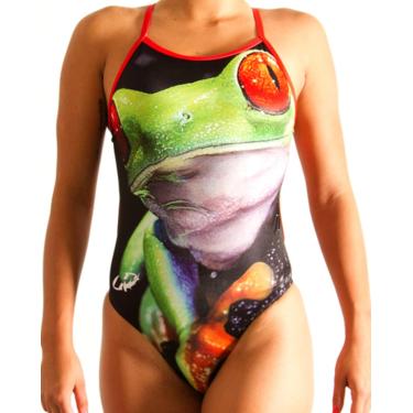 Imagem de Maiô Feminino Duramax Rã de Olhos Vermelhos Hammerhead Natação Hidroginástica