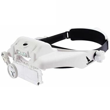 Imagem de Lupa Cabeça 6 lentes 3 Leds Estética leitura eletrônica 870 - Lorben